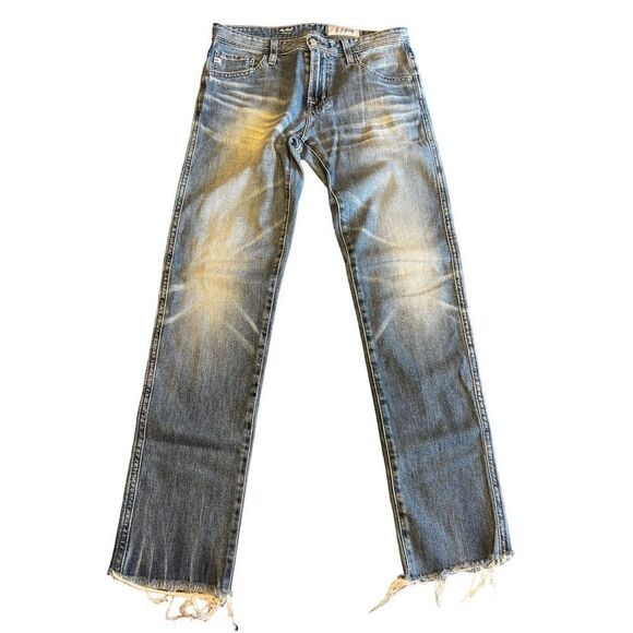 AG Adriano Goldschmied men’s jeans modern slim the tellis size 30R raw hem - Picture 1 of 8